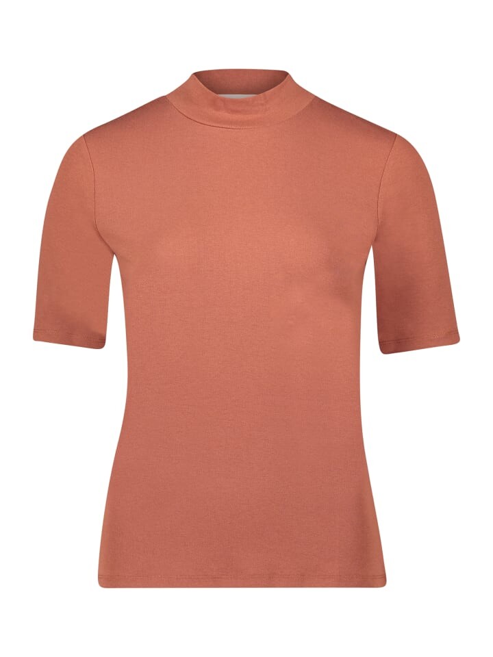 

Футболка CARTOON Basic Shirt mit Kragen, цвет Brown Patina