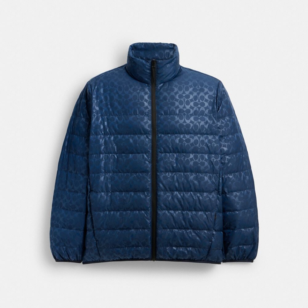 

Легкая пуховая куртка COACH, цвет washed navy