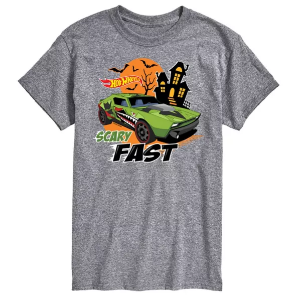 

Мужская футболка с принтом «Scary Fast» Hot Wheels, серый