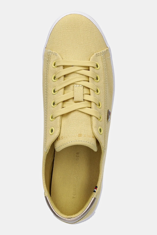 Кроссовки Vulc Canvas на шнурках Tommy Hilfiger, желтый — фото 4