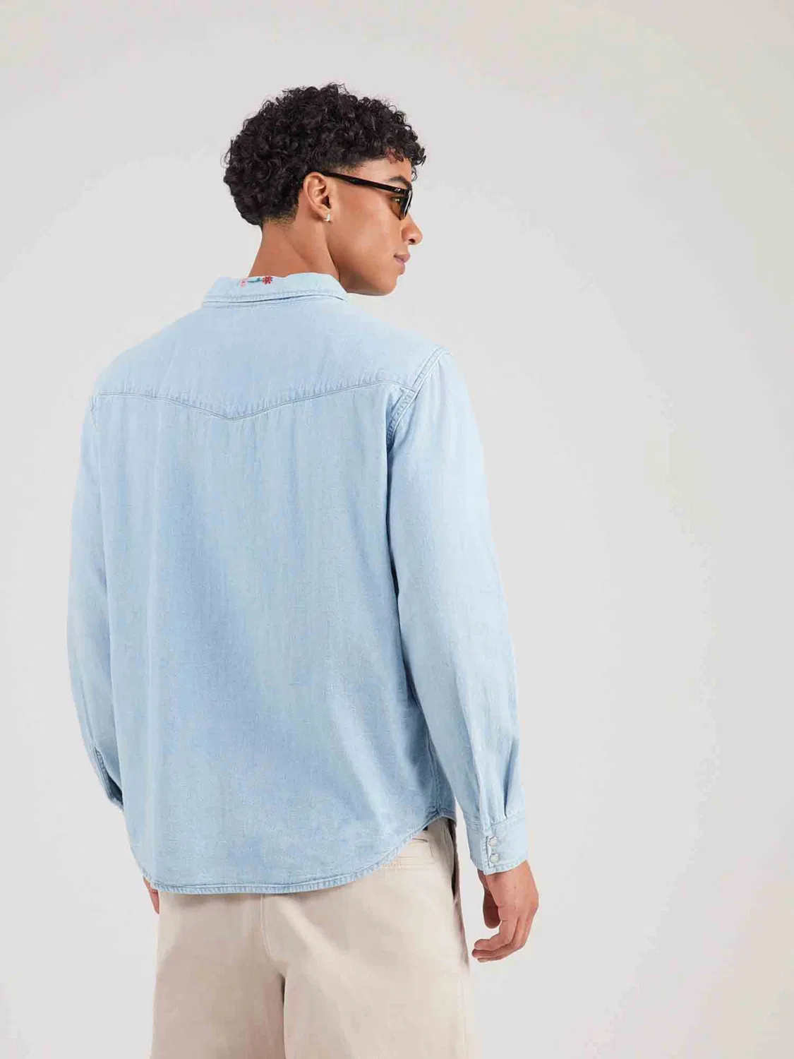 Рубашка на пуговицах стандартного кроя Levi'S , Light Blue — фото 4