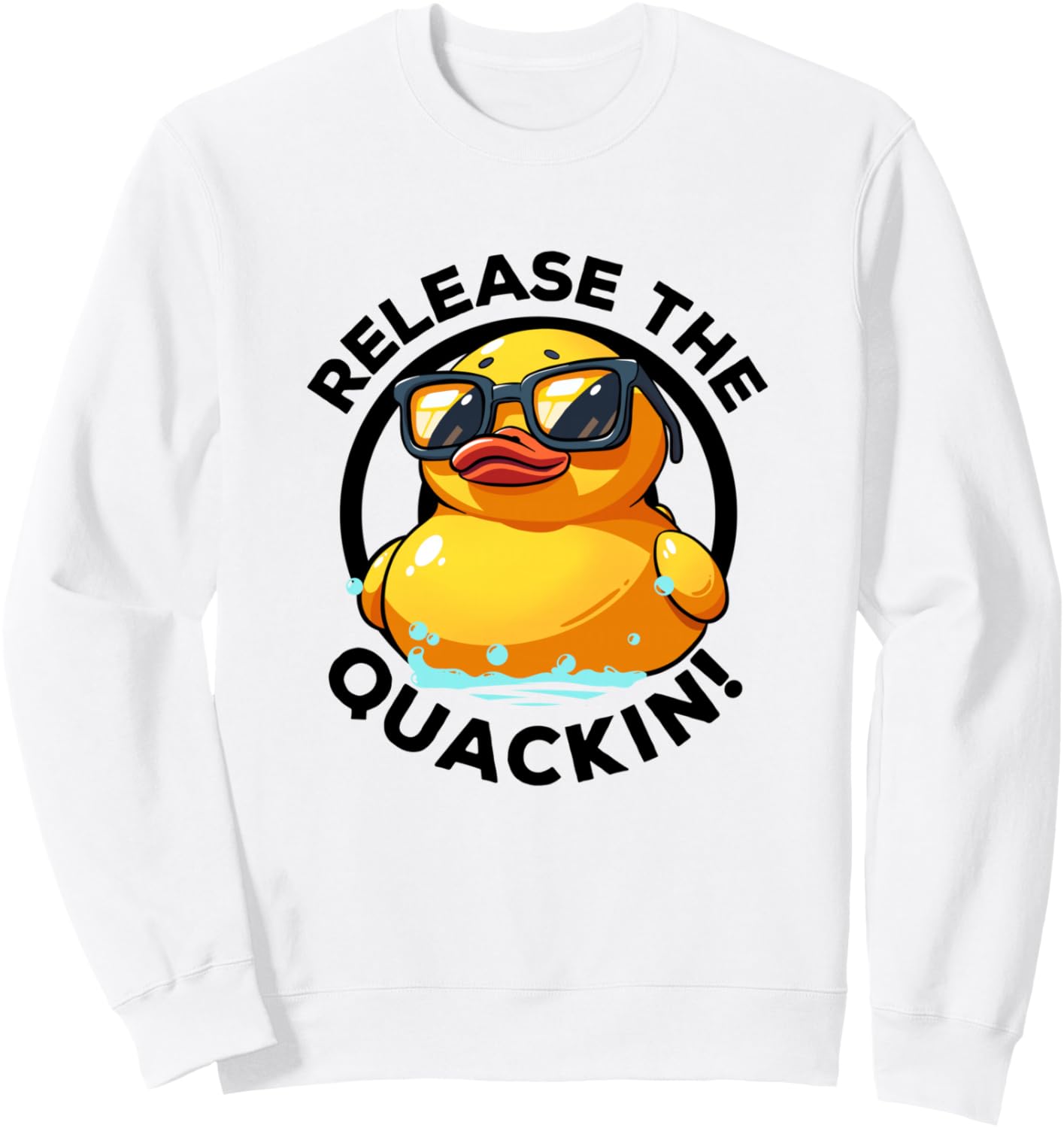 

Забавная желтая толстовка с изображением утки Release The Quackin Cute Rubber Duck Ducky Lover, Желтый, Забавная желтая толстовка с изображением утки Release The Quackin Cute Rubber Duck Ducky Lover