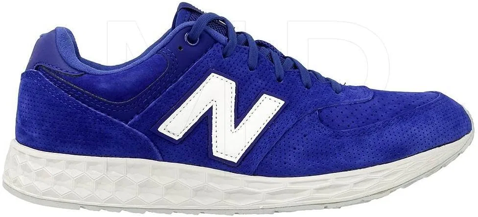 Кроссовки New Balance ML574 из натуральной кожи для мужчин, синий — фото 2