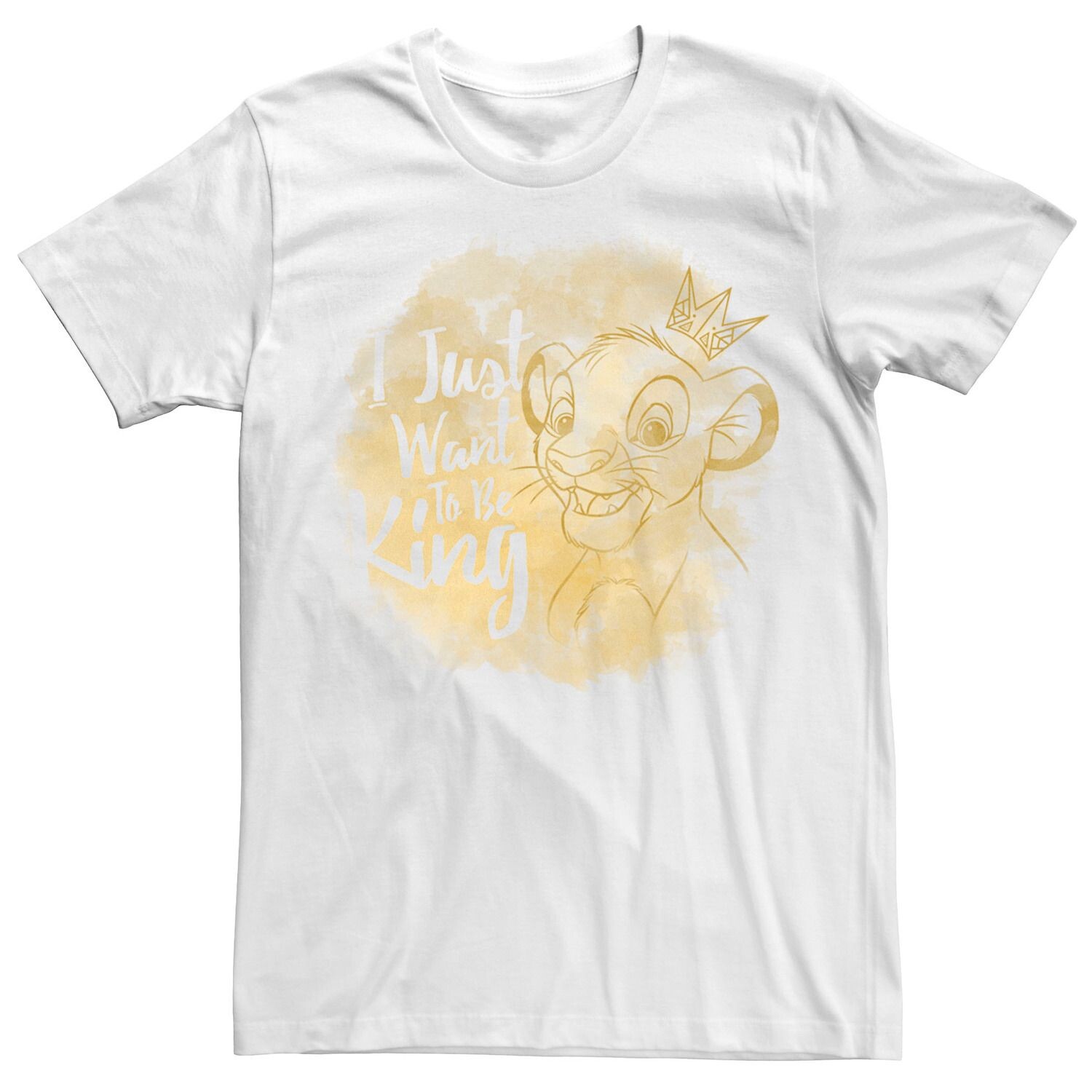 

Мужская футболка Disney King Lion King I Just Want To Be King Licensed Character