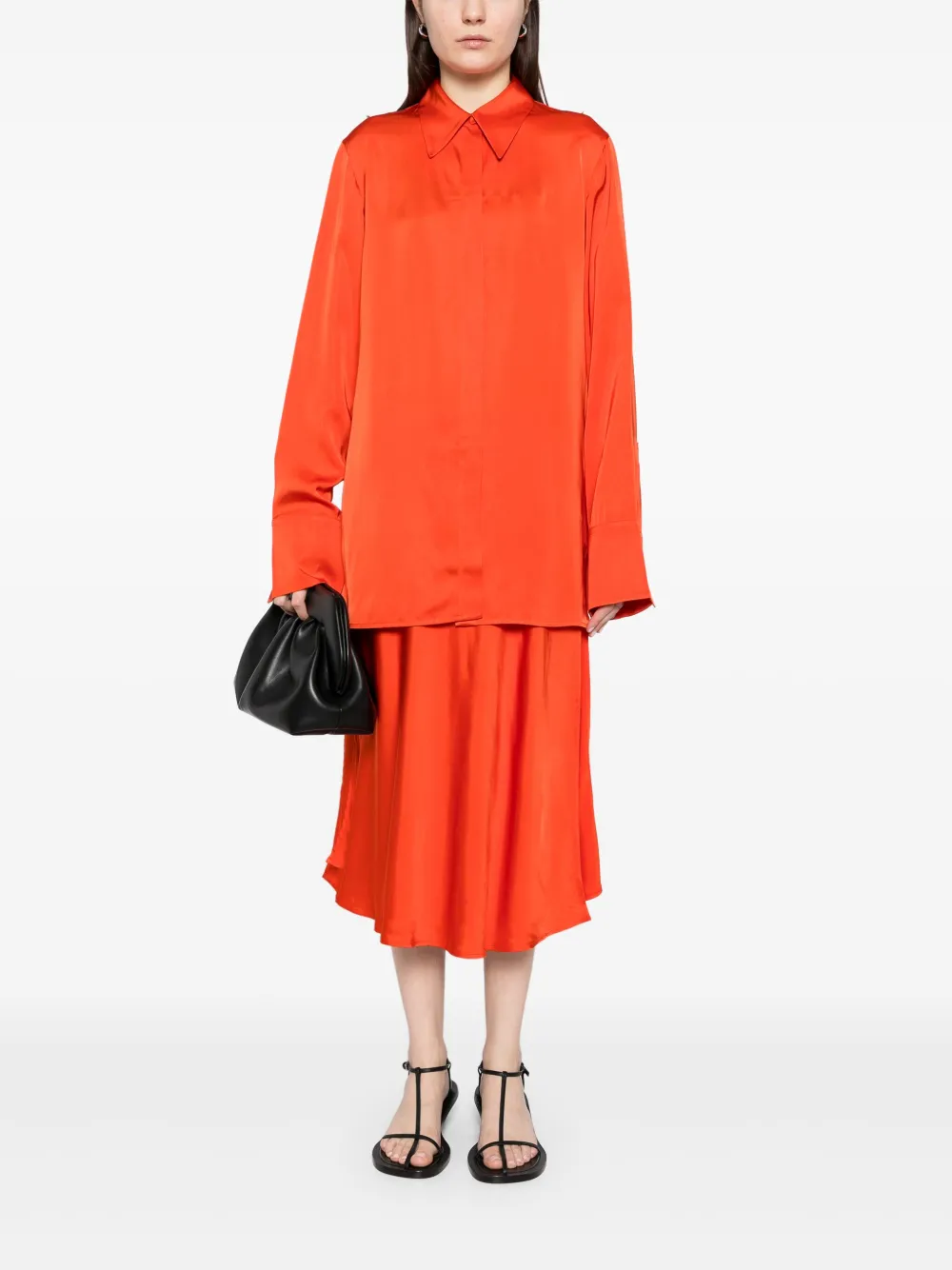 Рубашка с длинными рукавами JIL SANDER, оранжевый — фото 2
