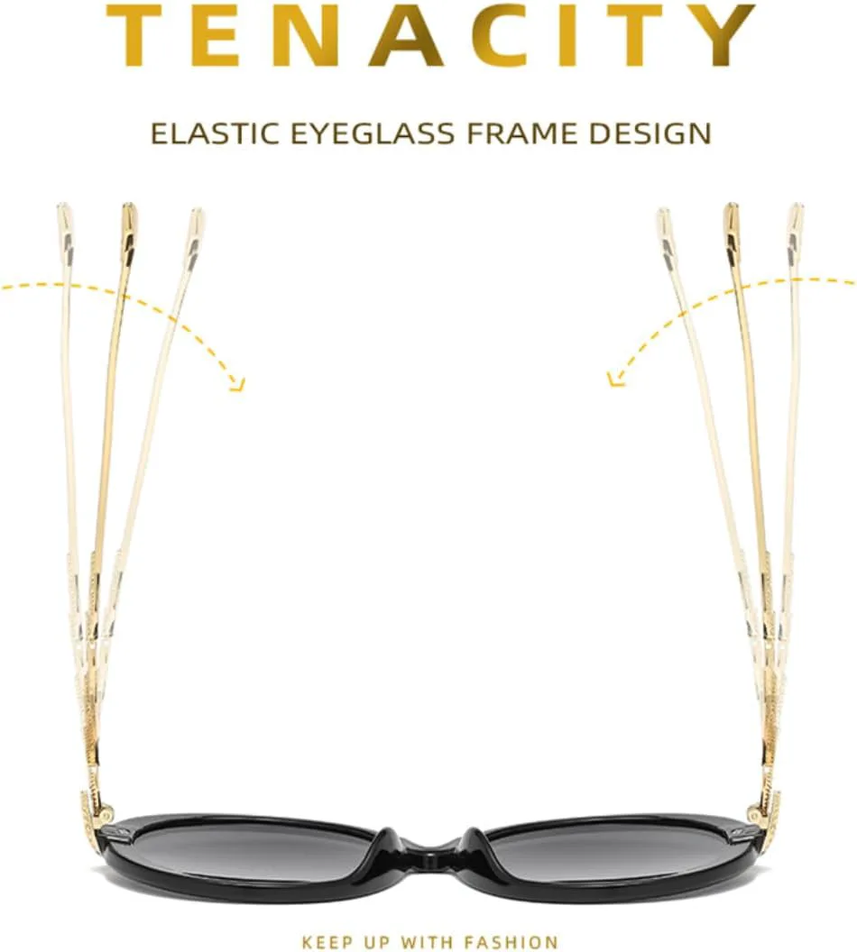 

Женские солнцезащитные очки класса люкс, модные, в металлической оправе, круглой формы, для путешествий, с защитой от УФ-излучения UV400 TVTBBVV, Gold Yellow Brown