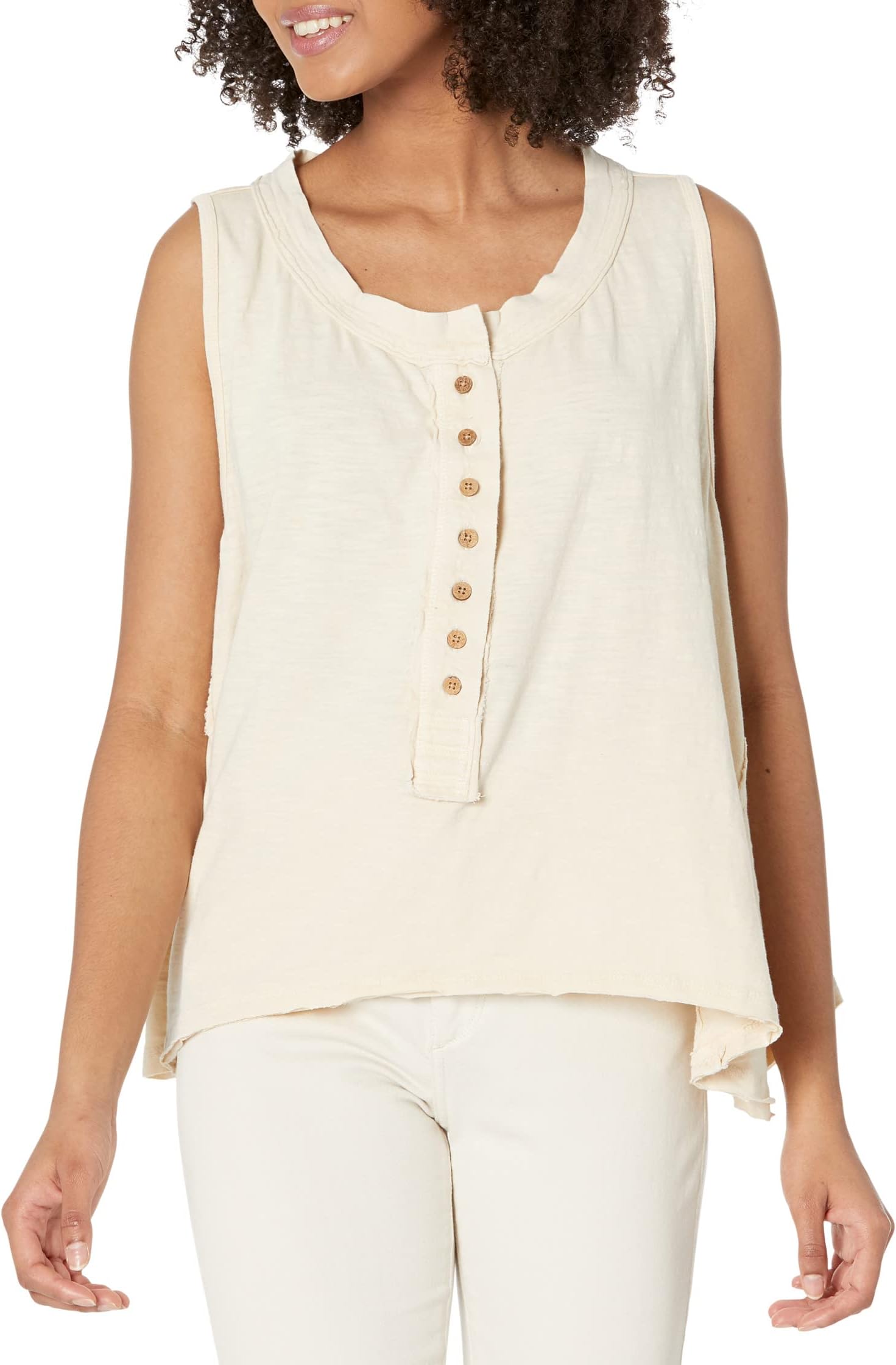 

Топ Josie Henley Tank Free People, цвет Summer Khaki