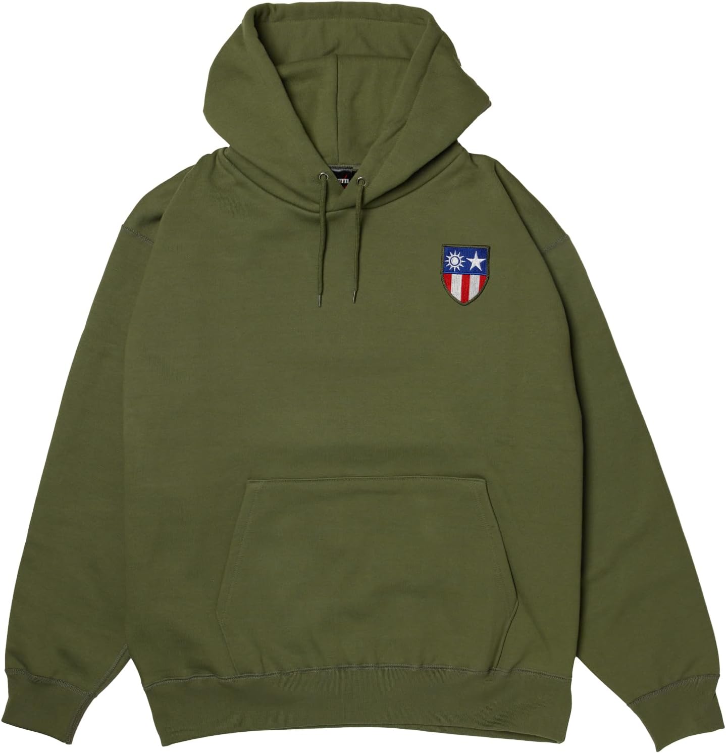 

Толстовка с капюшоном в стиле F, нашивка с гербом армии США, на флисовой подкладке, без капюшона, оливково-зеленый цвет F-Style