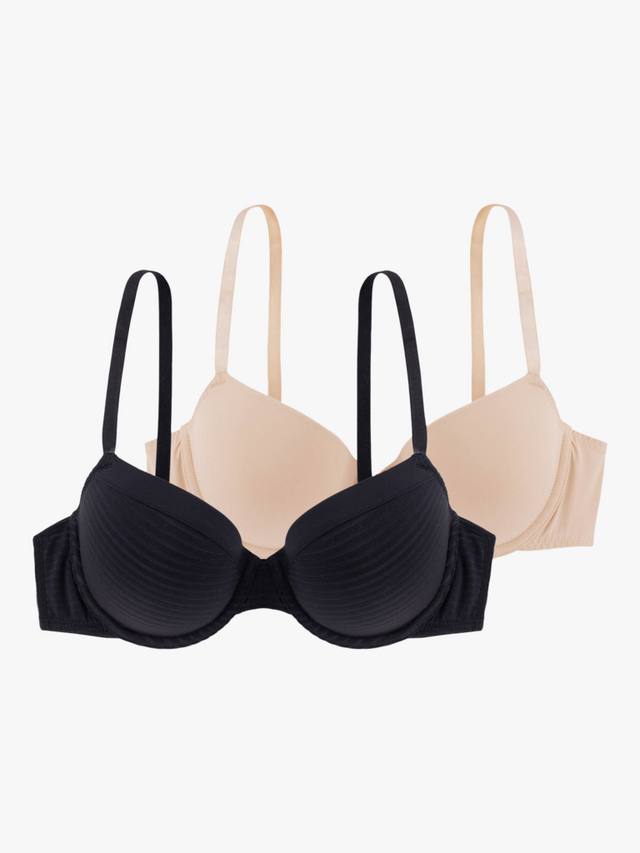 

Louise деми-бюстгальтер с легкой поролоновой чашкой, 2 шт Dorina, Black/Beige