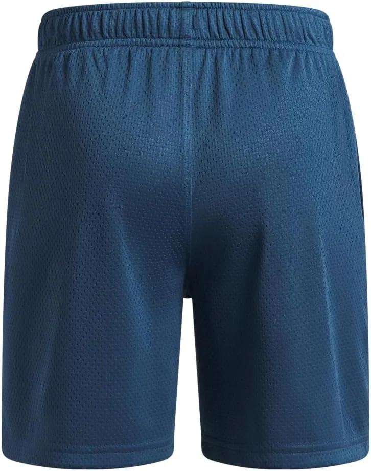 Детские шорты Under Armour из технологичной сетки, (498) Wham Blue//Black — фото 2
