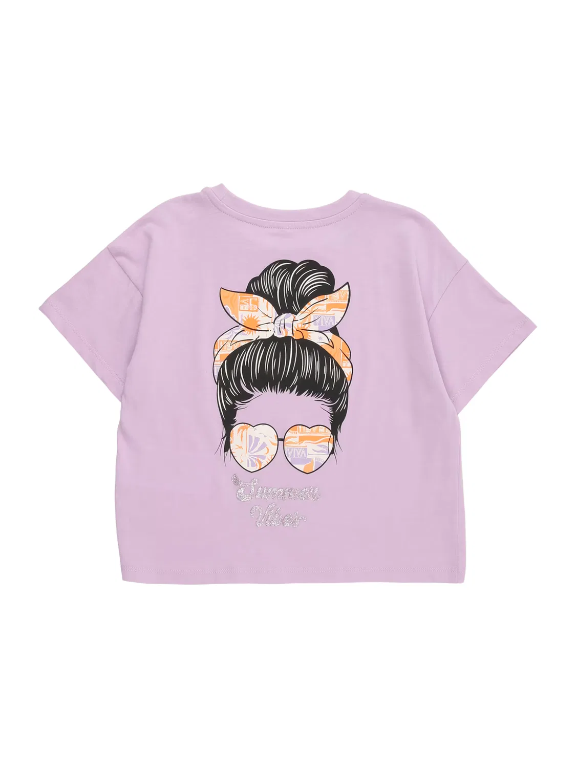 Футболка Only Girls, Orchid/Off White — фото 2
