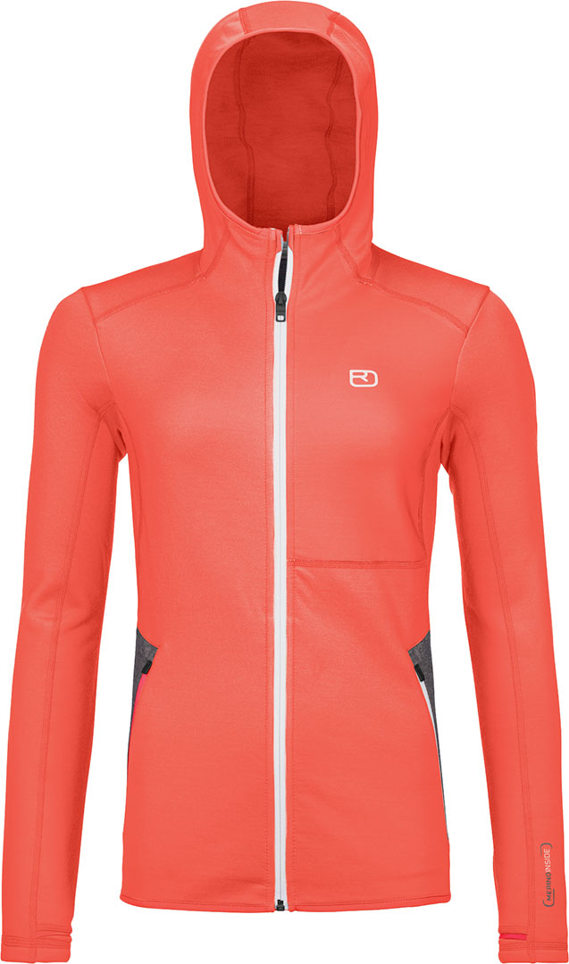 

Ortovox Женская кофта Fleece women zip hoodie coral S