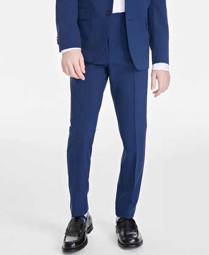 Брюки-платья Slim Fit для больших мальчиков, пригодные для машинной стирки Kenneth Cole Reaction, черный — фото 3