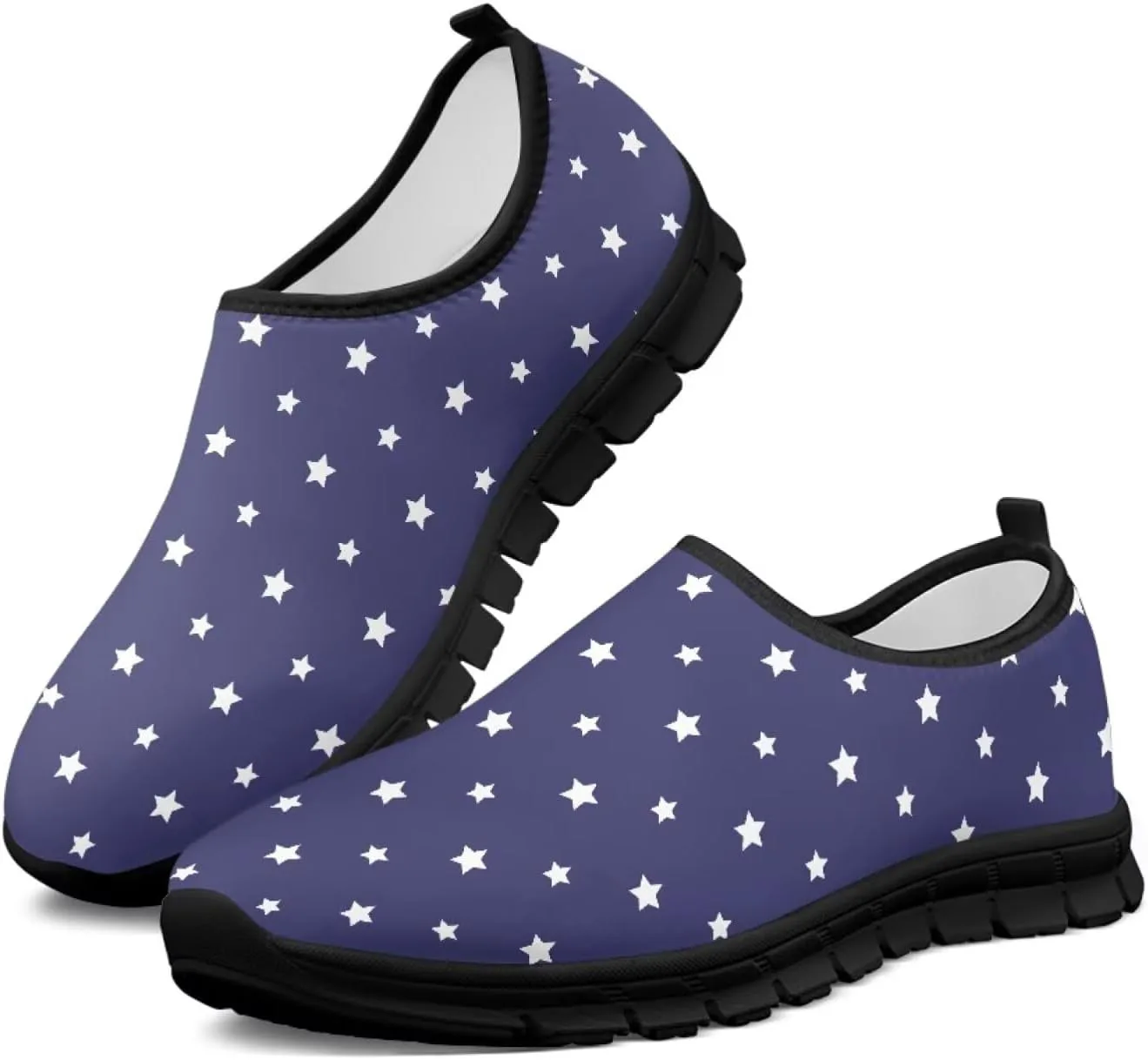 Женские кроссовки Howilath Slip on, дышащие повседневные лоферы для бега, удобная обувь без шнурков с противоскользящей подошвой, фиолетовый