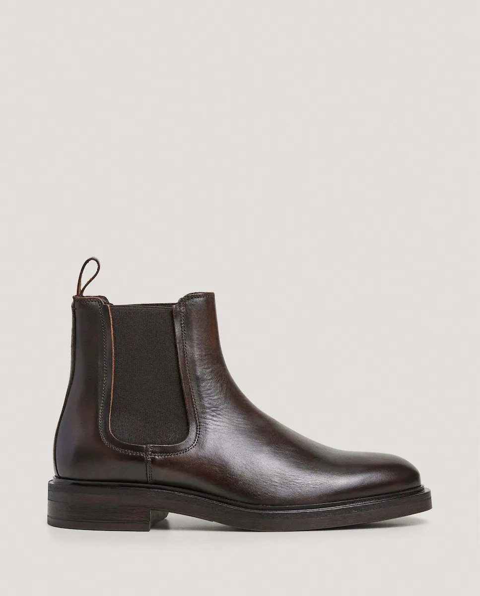 

Мужские кожаные челси-сапоги Egmont Hackett, темно-коричневый