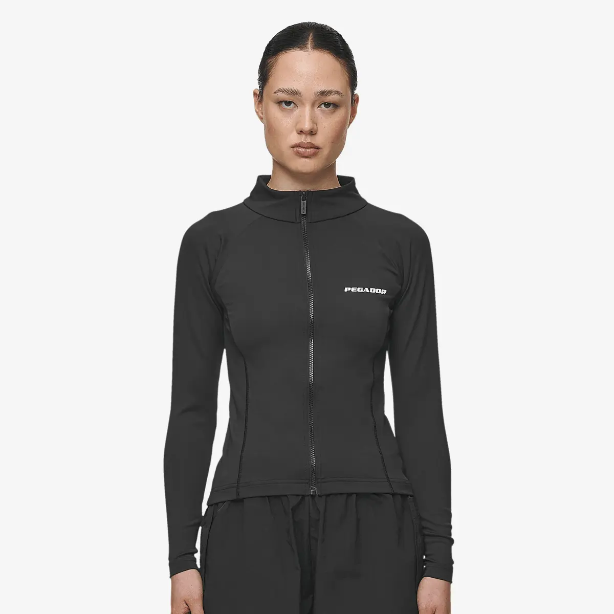 

Лонгслив Pegador Tale Zip Longsleeve, черный