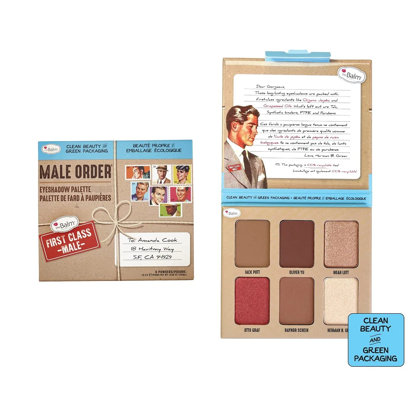 Палетка теней для век theBalm Male Order 28.35 г (1 шт.), First Class Male