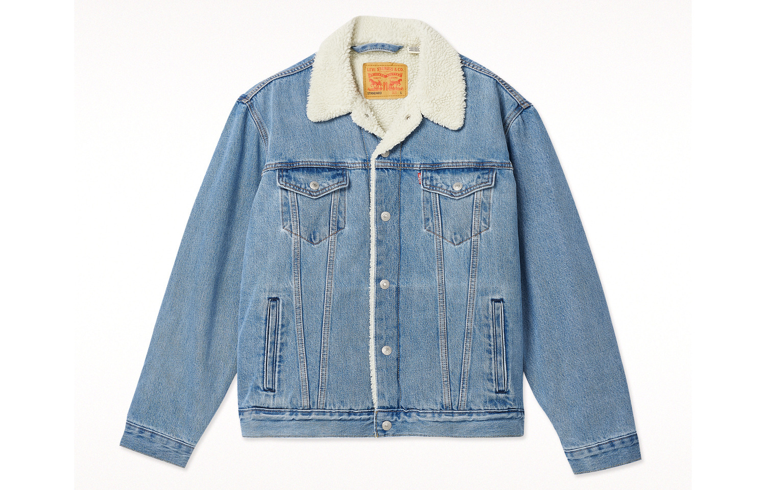 Levis Джинсовая куртка унисекс небесно-голубого цвета Sky Blue