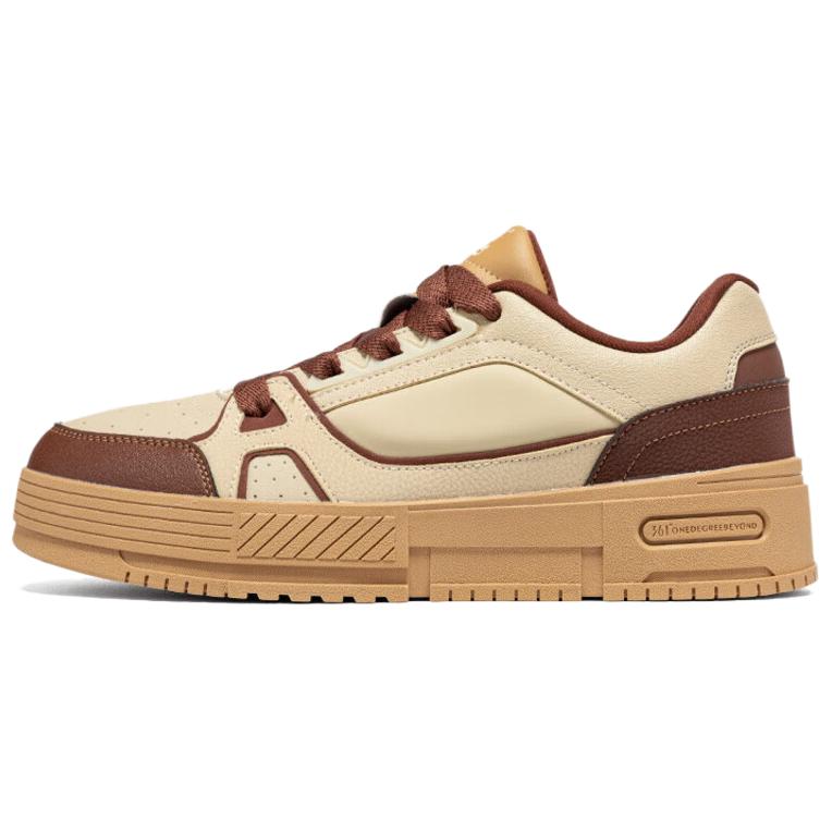 

361° Мужские коричневые скейтерские кеды Low top с противоскользящей амортизацией и устойчивостью к истиранию