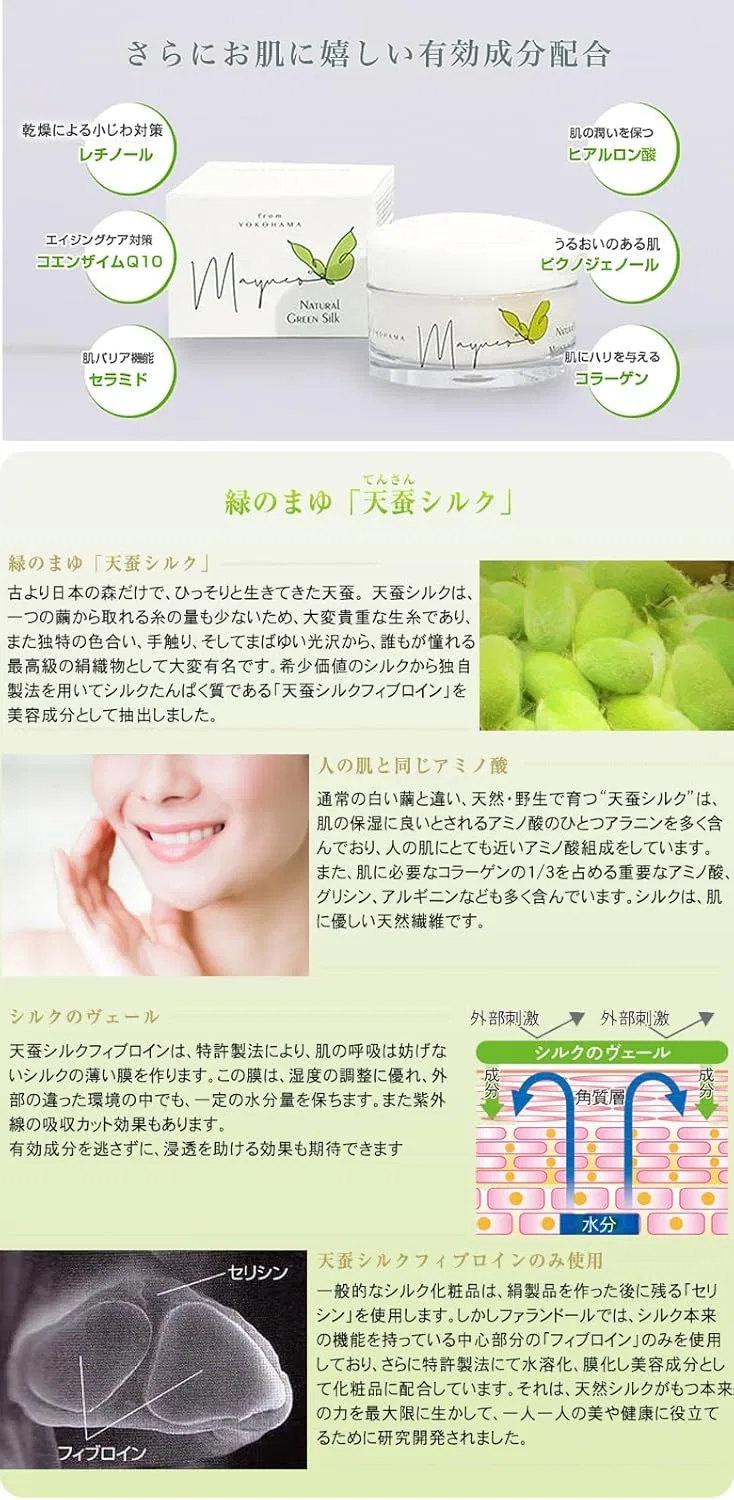 Набор для ухода за кожей All-in-One Gel Cream Mayuco Mayuko с шелком, 50 г — фото 4