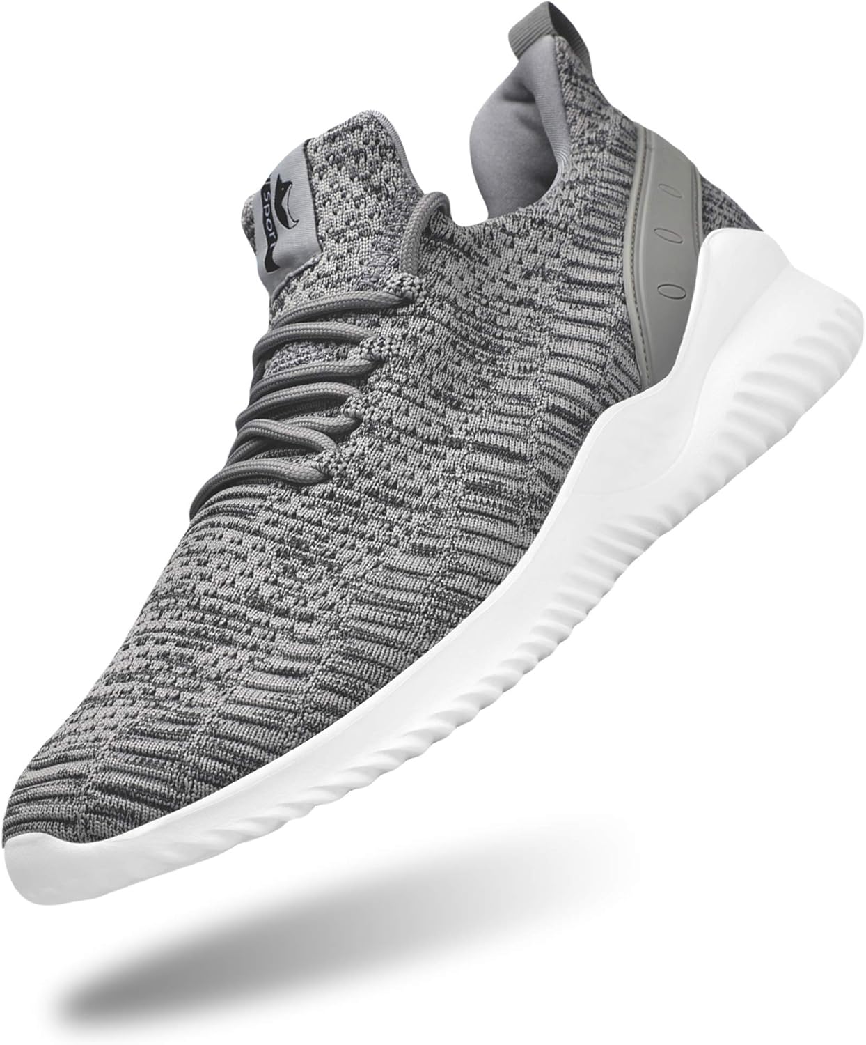 

Кроссовки Flysocks для мужчин с легкой посадкой, нескользящие рабочие туфли, легкие дышащие сетчатые кроссовки для повседневной носки, тенниса, бега и ходьбы, серый