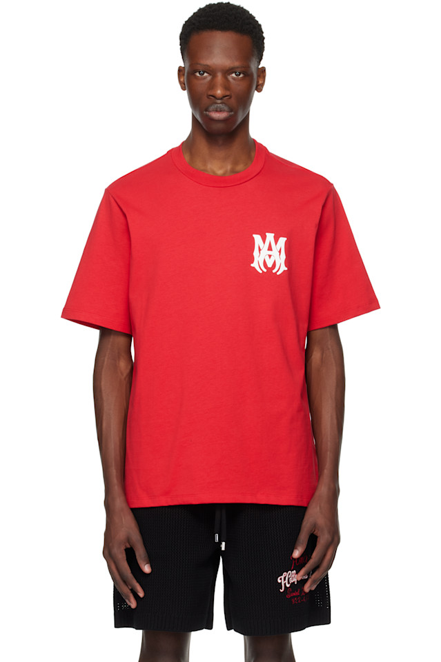 

Футболка с логотипом Ma core Amiri, красный