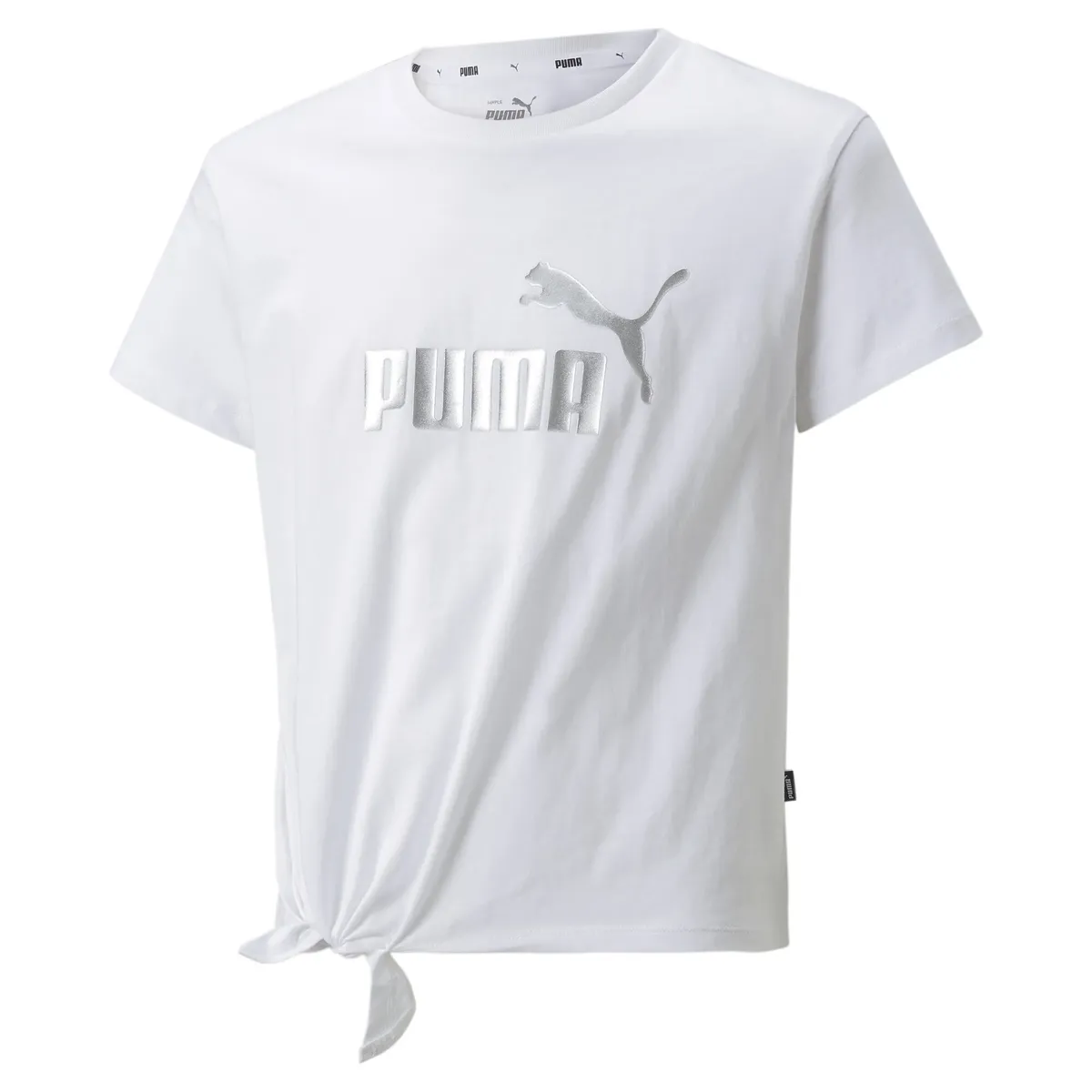 

Футболка PUMA "Футболка с логотипом Essentials+ Трикотажная молодежная", белый