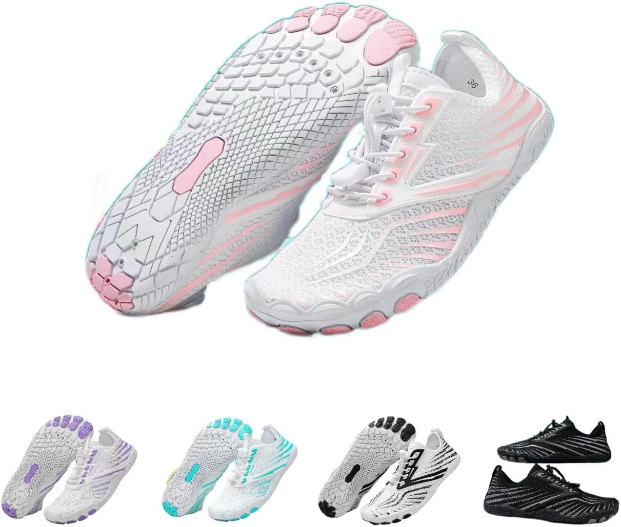 

Кроссовки для женщин, новые походные кроссовки 2025 года для женщин и мужчин Kaeril, белый/розовый