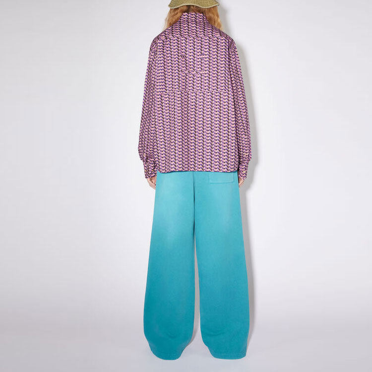 Футболка FW23 женская фиолетово-розовая Acne Studios — фото 4