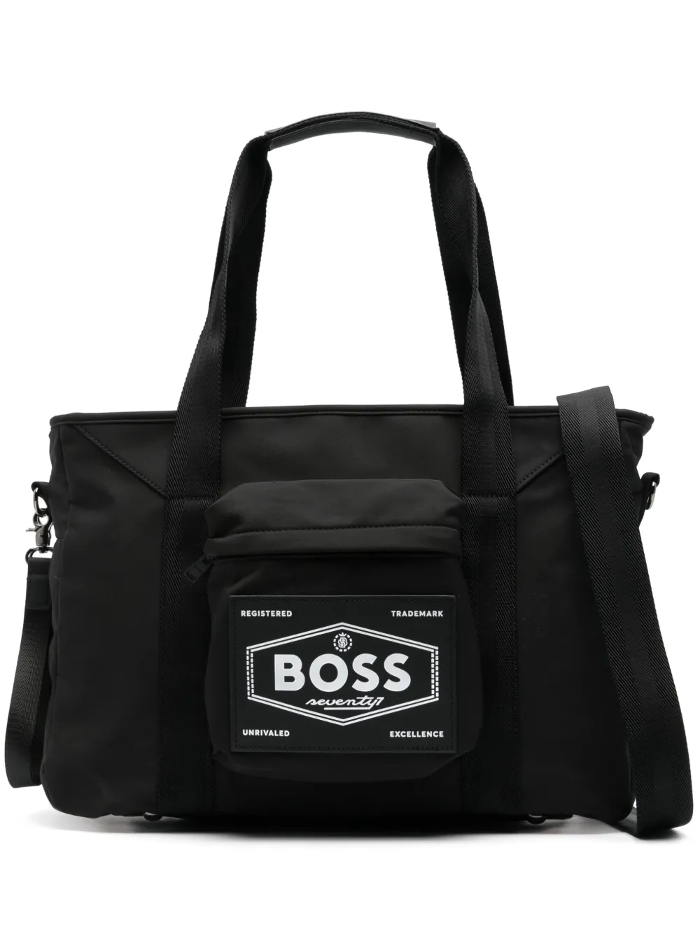 

Пеленальная сумка с нашивкой-логотипом BOSS Kidswear, черный