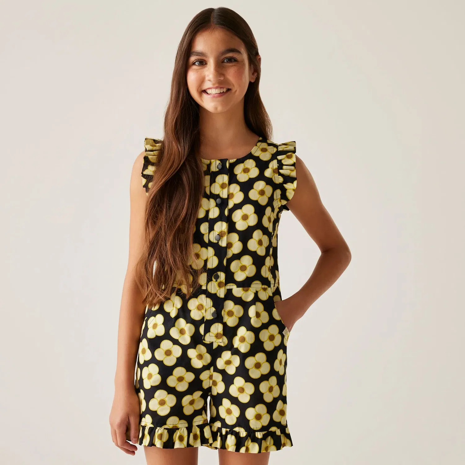 Комбинезон Orla Kiely с принтом, Regatta, черный