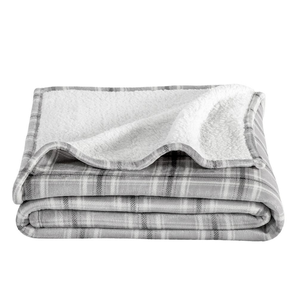 

Пледовое одеяло из шерпы Bare Home, цвет Tartan Plaid