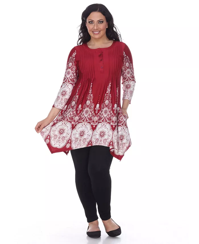 

Туника Plus Size Dulce White Mark, красный