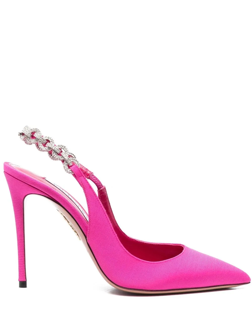 Туфли с кристаллами Aquazzura, розовый