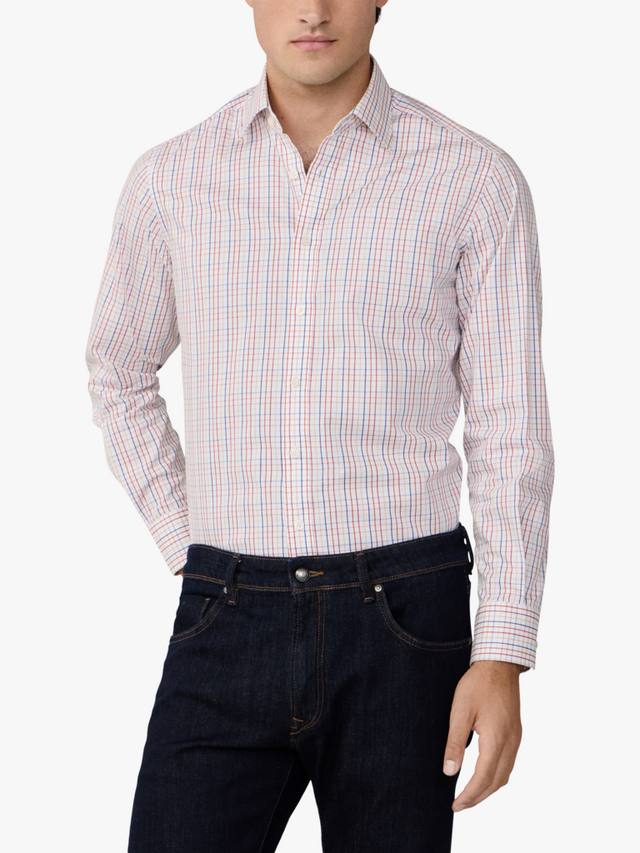 

Сорочка Bold Tattersall приталенного кроя Hackett London, White/Multi