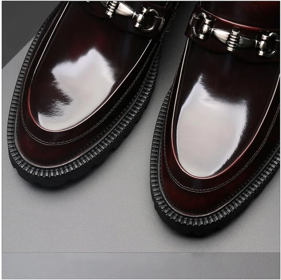 Лоферы повседневные Penny Loafers, винный Abborora — фото 2