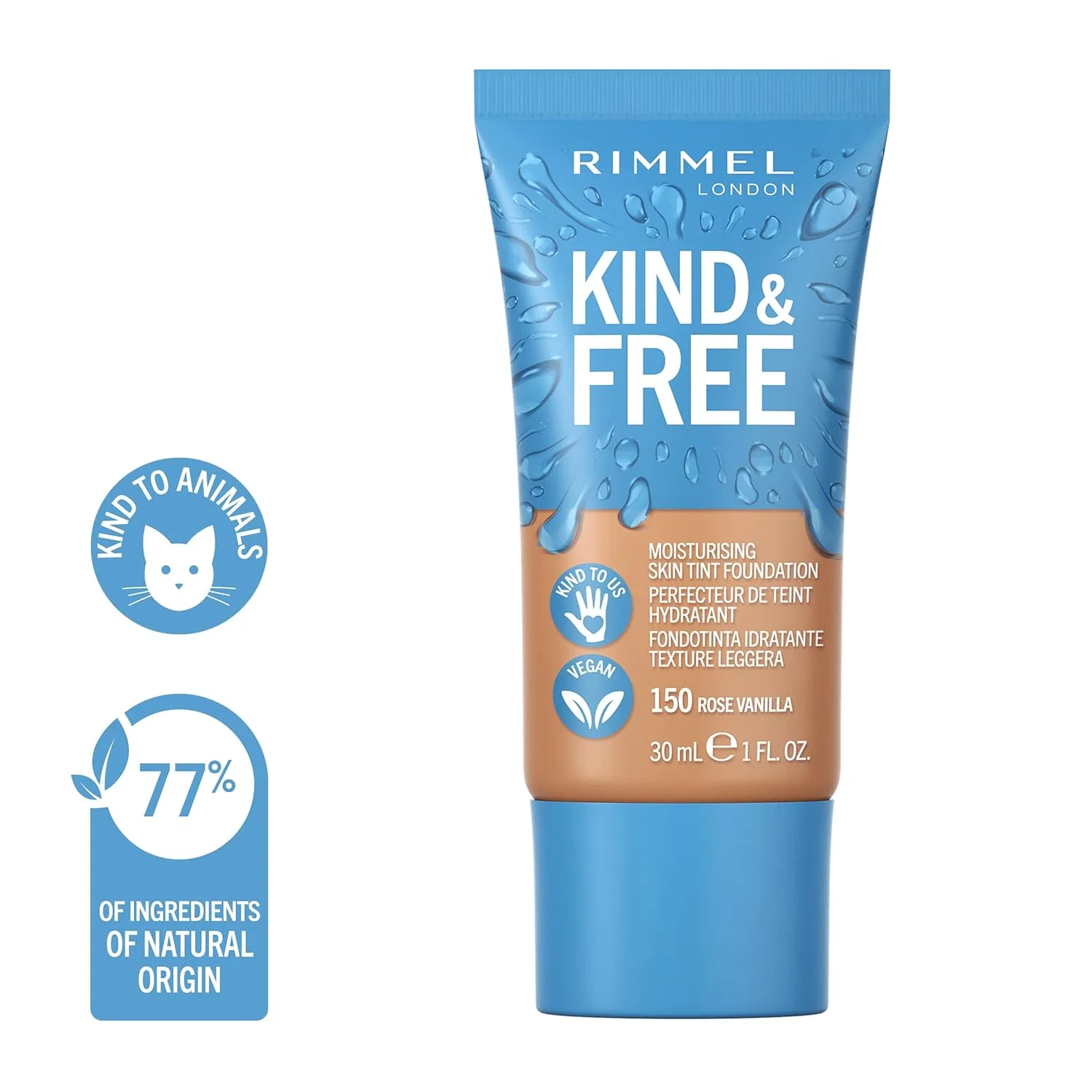 Тональный крем «K&F Skin Tint 160 Vanilla» от Rimmel Rimmel, Rose Vanilla — фото 4