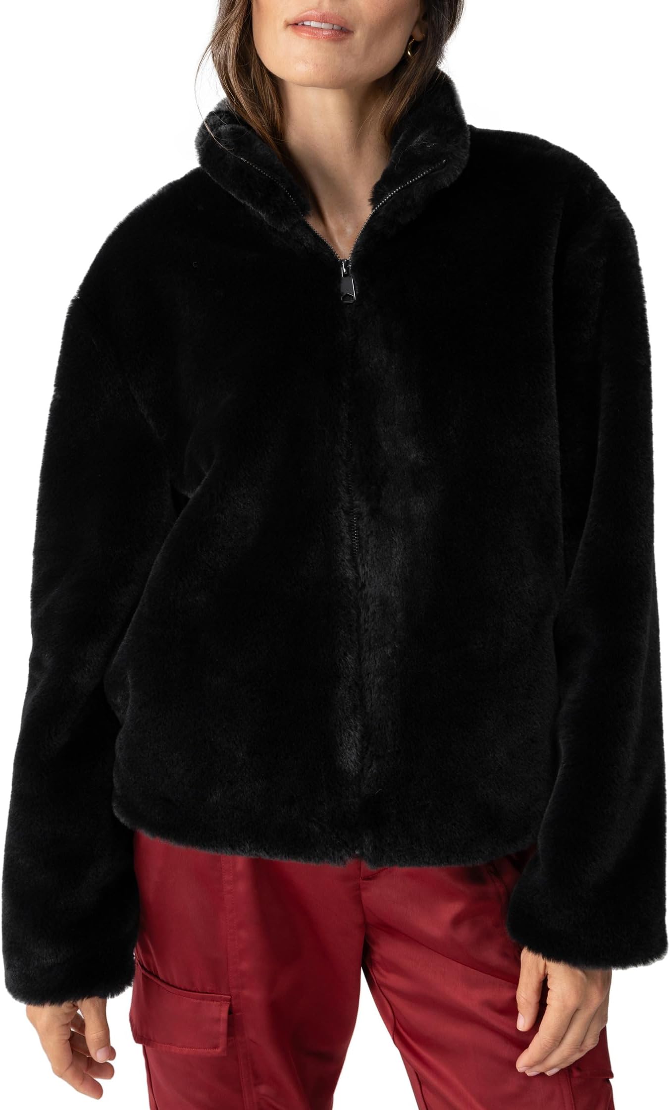 

Пальто Sanctuary Lux Fur Coat, черный