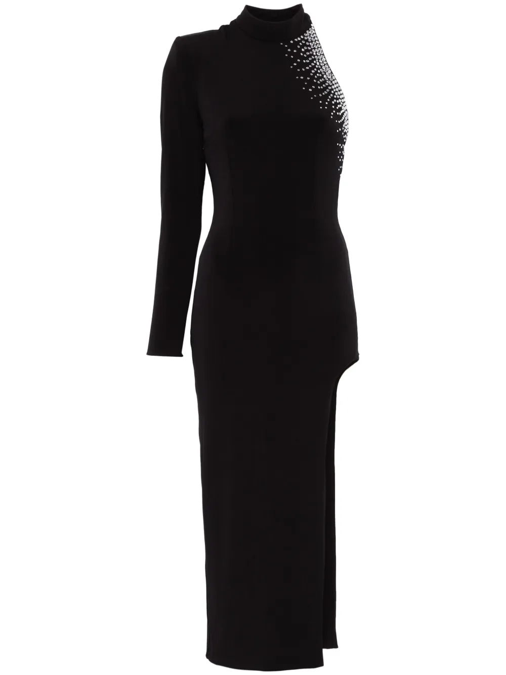 

Платье макси асимметричного кроя NISSA, черный