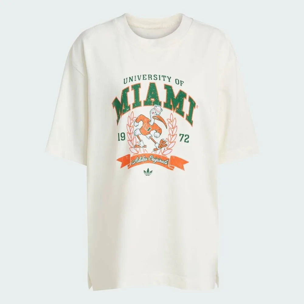 Футболка Originals NCAA Университета Майами, посвященная спортивной команде. Adidas, white — фото 4
