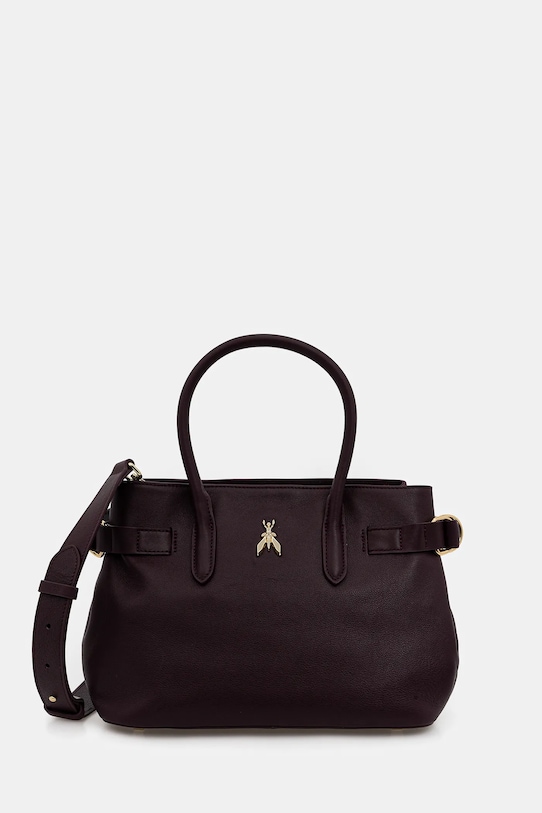 

Кожаная сумка Patrizia Pepe, фиолетовый