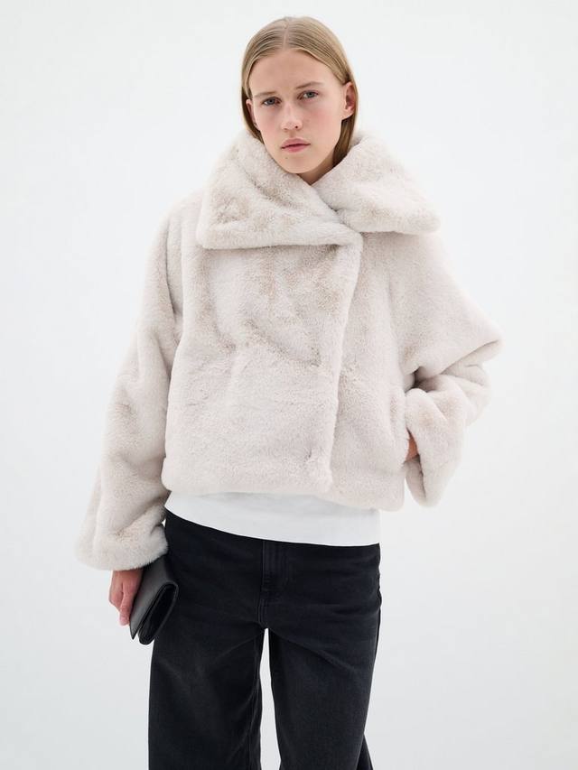 

Куртка из искусственного меха yoneko InWear, светло-бежевый