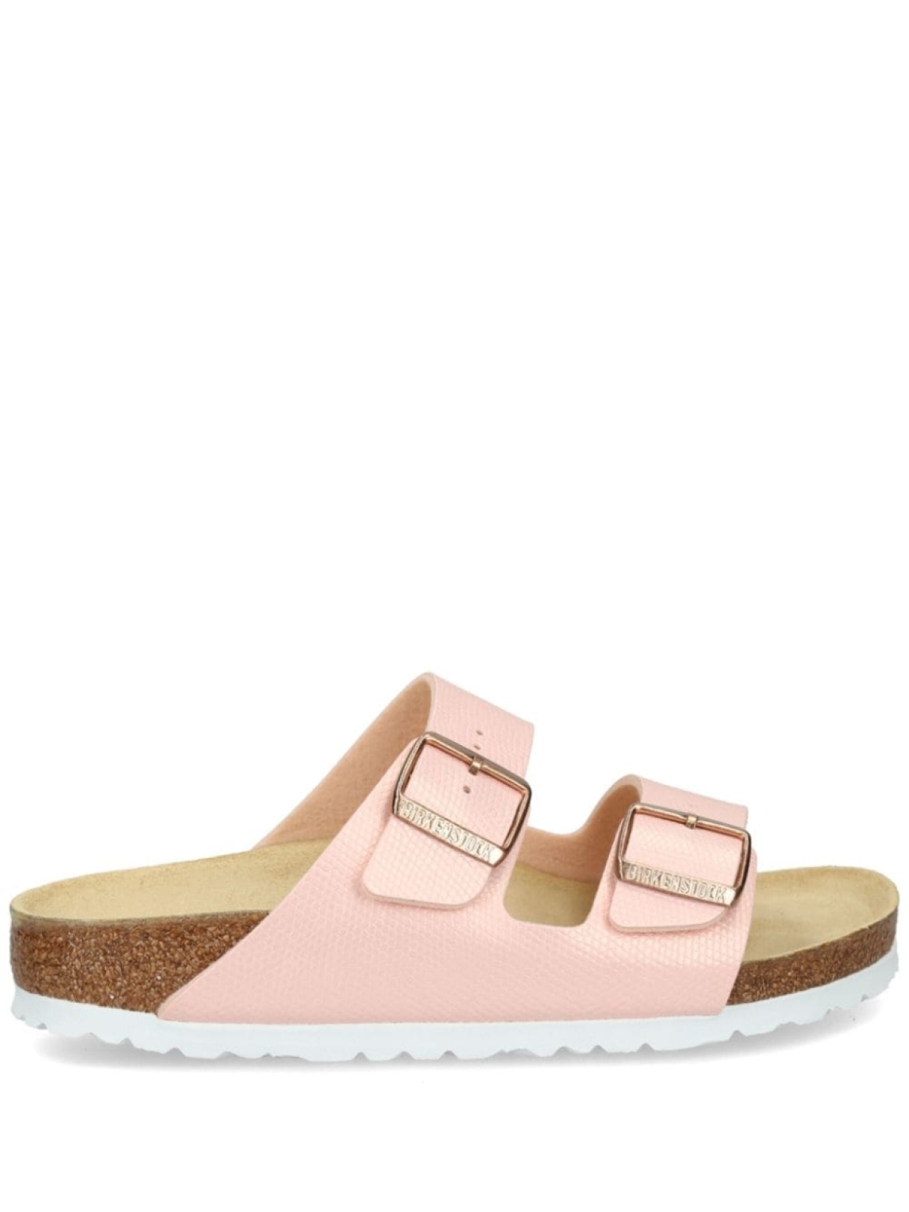 Шлепанцы Arizona Birko-Flor с пряжками Birkenstock, розовый