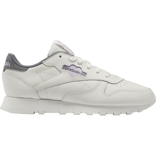 

Кроссовки Reebok Classic кожаные женские, цвет Chalk/Puroas/Pugry6