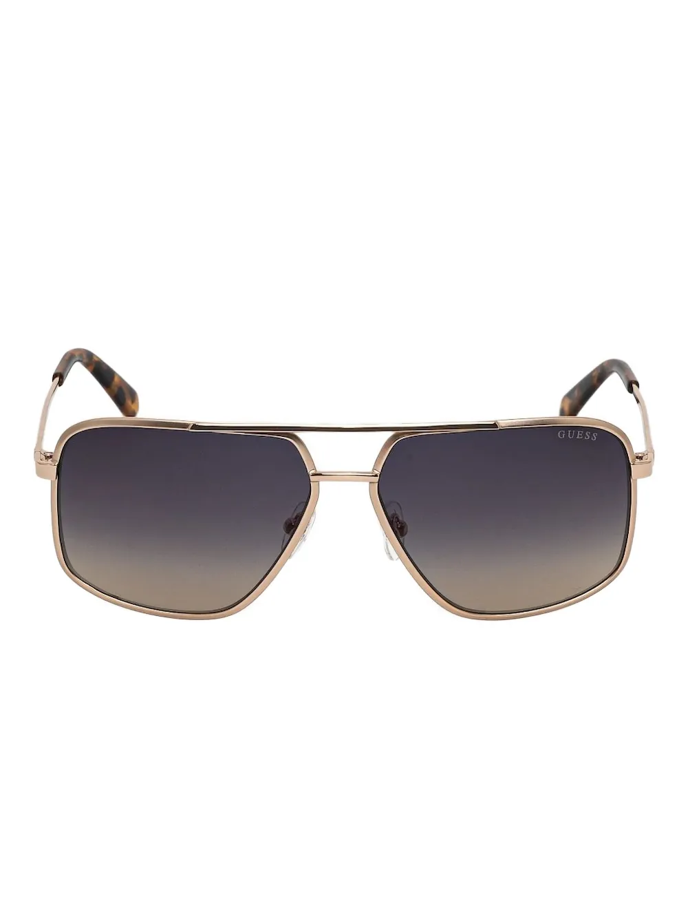 

Солнцезащитные очки с квадратными линзами и двойной перемычкой GUESS EYEWEAR, золотой