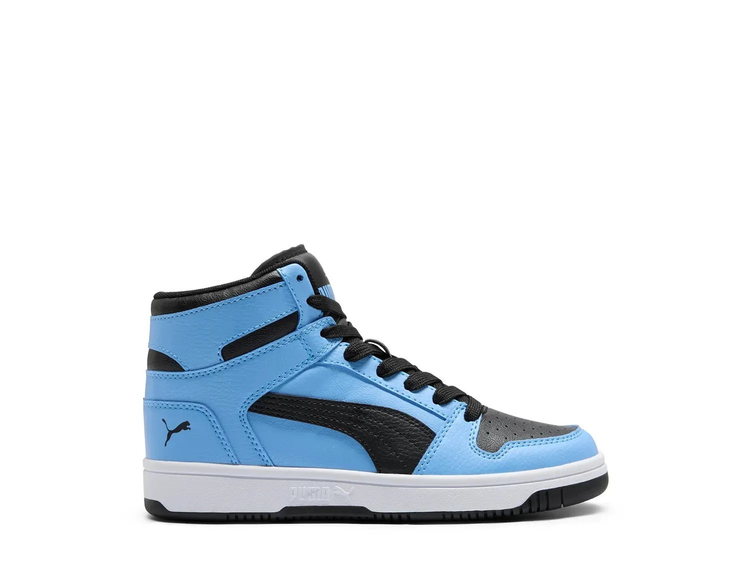 

Кроссовки Puma Rebound Layup High-Top — детские, светло-голубые/черные