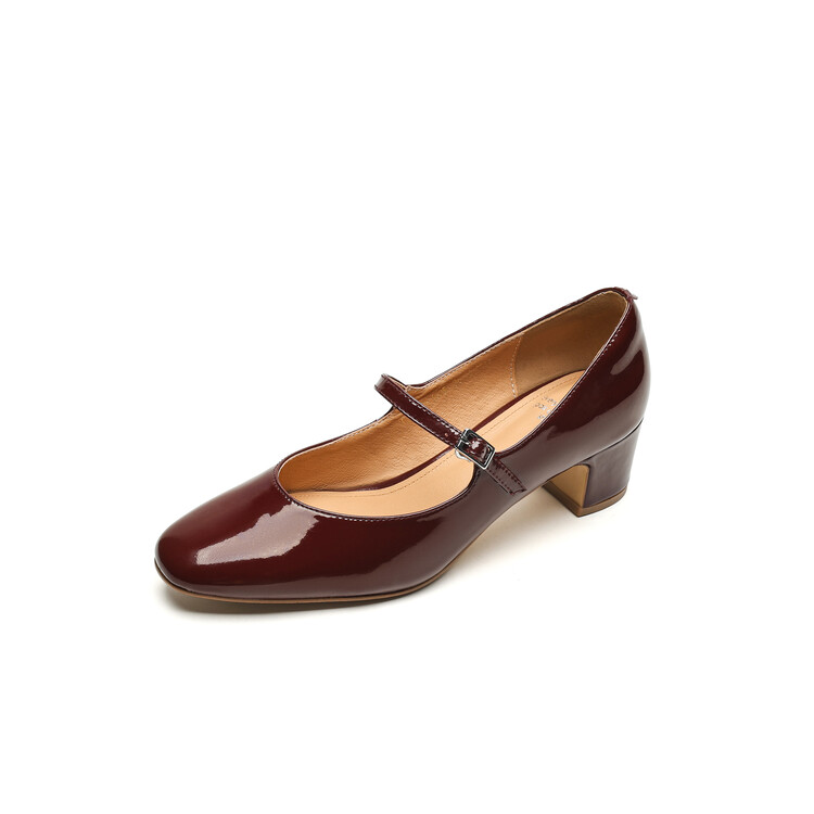 

Туфли Мэри Джейн женские Quicheshoes, цвет Burgundy