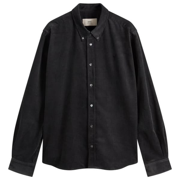 

Рубашка ADC из тонкого вельвета и бархата Ami Paris, цвет anthracite