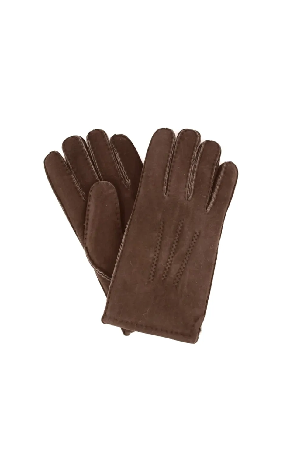 

Перчатки из овчины с трехточечной строчкой Eastern Counties Leather, коричневый