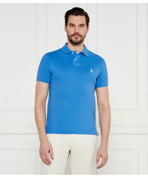

Футболка поло Slim fit Polo Ralph Lauren, синий